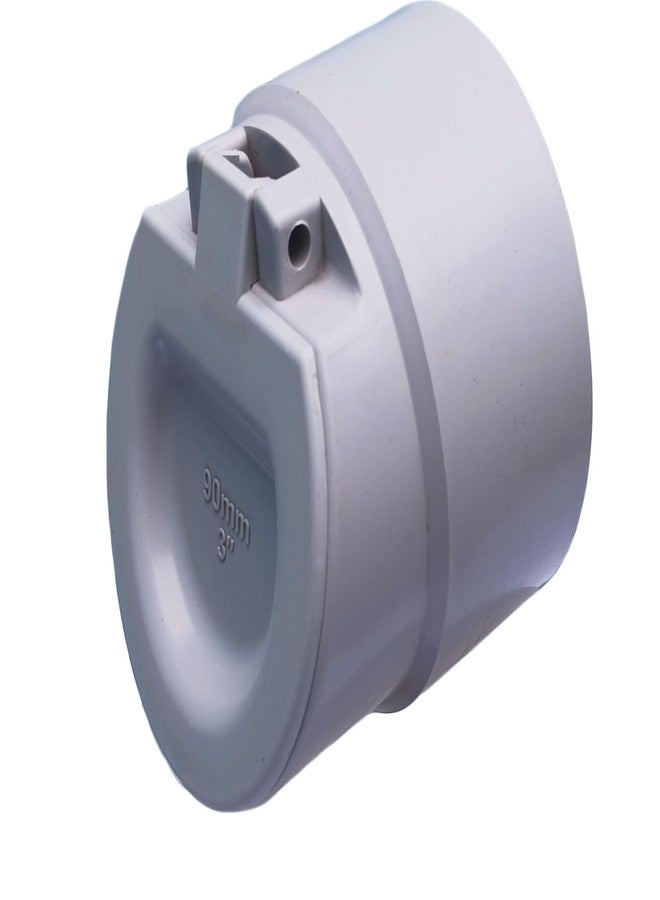 ES EKSAFAR ESEKSAFAR PVC Drain Backflow Valve, Anti Rats Cockroaches, Snakes Backflow Strainer [Drain Cap/Drain Cover/Hose Non Return Water Valve Use For Water pipe Outer Diameter 90mm / 9cm/ 3.54 inch - Image 1